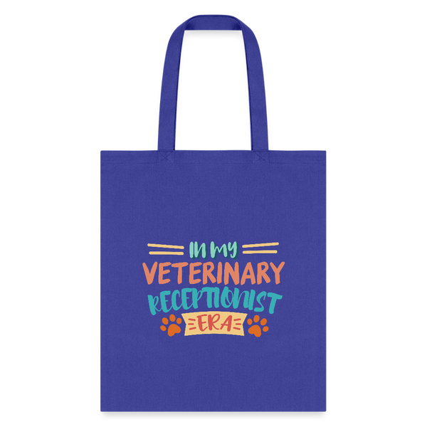 Veterinary receptionist ERA Cotton Tote Bag-Tote Bag | Q-Tees Q800-I love Veterinary
