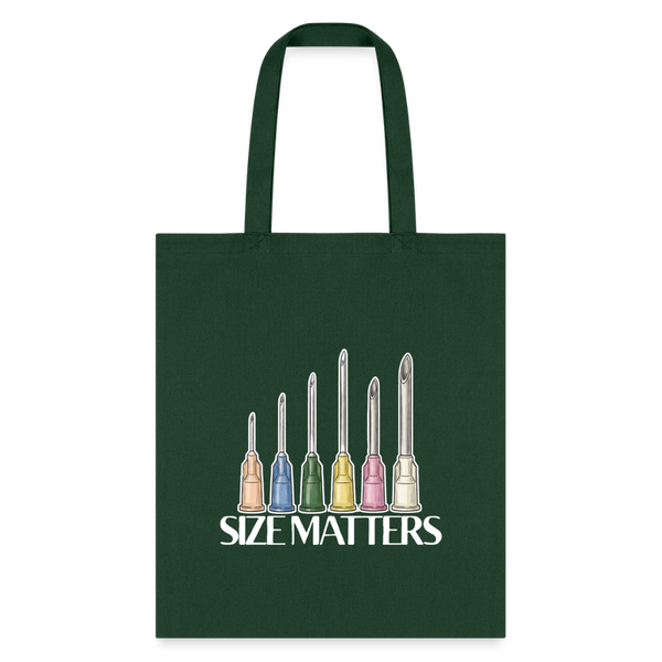 Size matters Cotton Tote Bag-Tote Bag | Q-Tees Q800-I love Veterinary