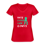 Until every cage is empty Women's V-Neck T-Shirt-Women's V-Neck T-Shirt | Fruit of the Loom L39VR-I love Veterinary