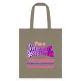 I'm a vet receptionist, I solve problems 2 Tote Bag-Tote Bag | Q-Tees Q800-I love Veterinary
