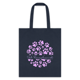 Vet Receptionist circle paws pattern Tote Bag