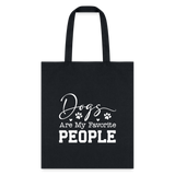 Dogs Are My Favorite People Tote Bag-Tote Bag | Q-Tees Q800-I love Veterinary