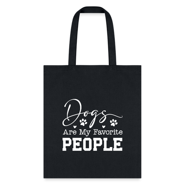 Dogs Are My Favorite People Tote Bag-Tote Bag | Q-Tees Q800-I love Veterinary