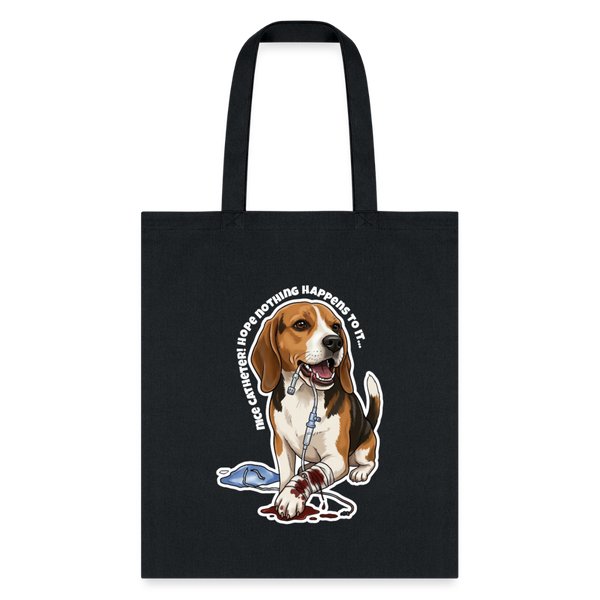 Nice catheter! Cotton Tote Bag-Tote Bag | Q-Tees Q800-I love Veterinary