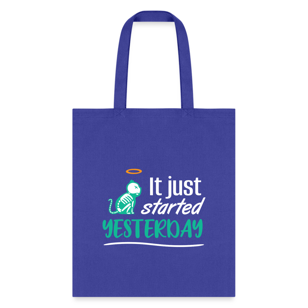 It just started yesterday Tote Bag-Tote Bag | Q-Tees Q800-I love Veterinary