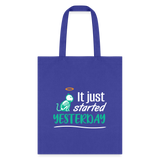 It just started yesterday Tote Bag-Tote Bag | Q-Tees Q800-I love Veterinary