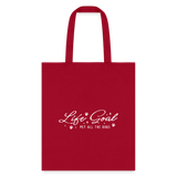 Pet All The Dogs Tote Bag-Tote Bag | Q-Tees Q800-I love Veterinary