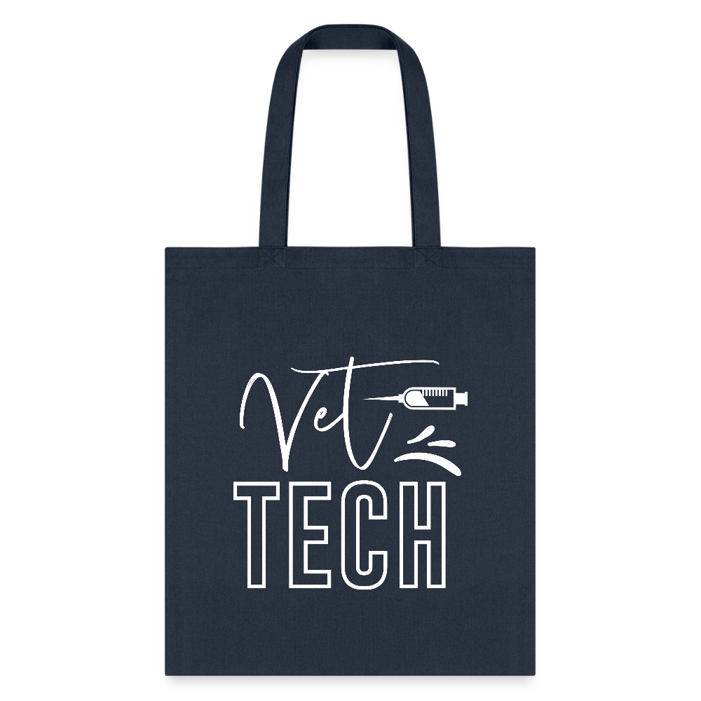 Vet Tech Needle Tote Bag-Tote Bag | Q-Tees Q800-I love Veterinary