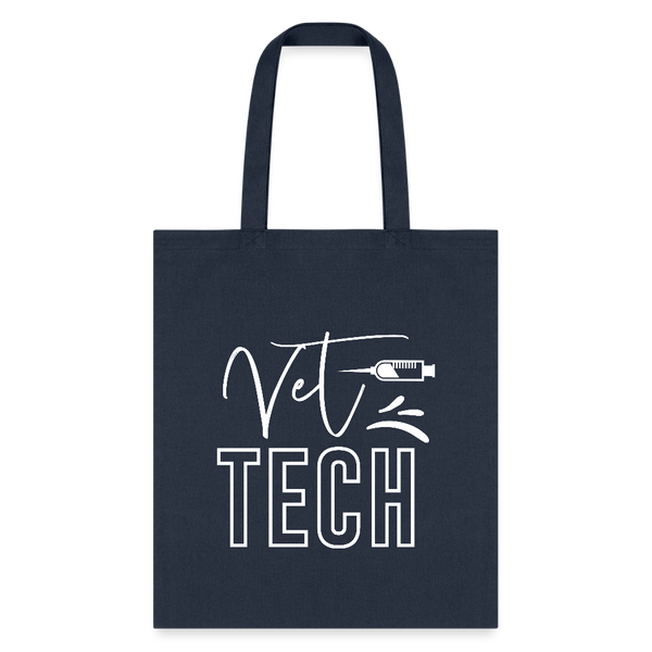 Vet Tech Needle Tote Bag-Tote Bag | Q-Tees Q800-I love Veterinary