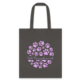 Vet Receptionist circle paws pattern Tote Bag-Tote Bag | Q-Tees Q800-I love Veterinary