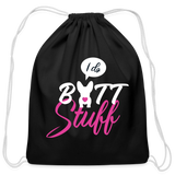 I do butt stuff Drawstring Bag-Cotton Drawstring Bag | Q-Tees Q4500-I love Veterinary