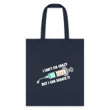 I can't fix crazy but I can sedate it Cotton Tote Bag-Tote Bag | Q-Tees Q800-I love Veterinary