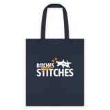 Bitches get stiches Tote Bag-Tote Bag | Q-Tees Q800-I love Veterinary