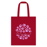 Vet Receptionist circle paws pattern Tote Bag