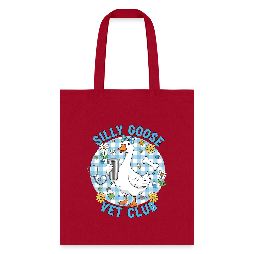Silly Goose Vet Club Tote Bag-Tote Bag | Q-Tees Q800-I love Veterinary