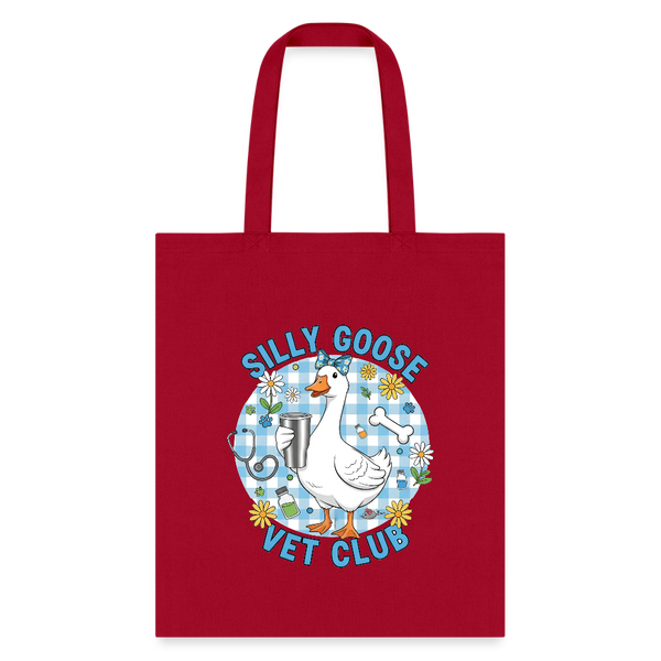 Silly Goose Vet Club Tote Bag-Tote Bag | Q-Tees Q800-I love Veterinary