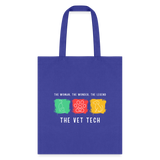 The woman, the wonder, the legend - the Vet Tech Cotton Tote Bag-Tote Bag | Q-Tees Q800-I love Veterinary