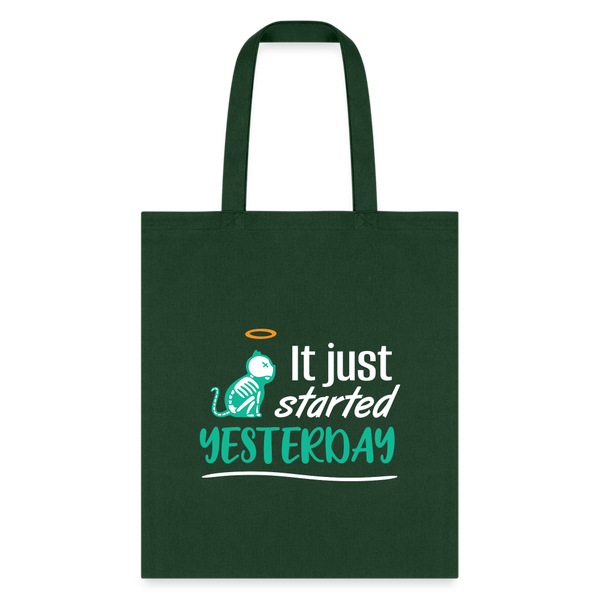 It just started yesterday Tote Bag-Tote Bag | Q-Tees Q800-I love Veterinary