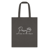 Paws and enjoy the little things Cotton Tote Bag-Tote Bag | Q-Tees Q800-I love Veterinary