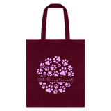 Vet Receptionist circle paws pattern Tote Bag-Tote Bag | Q-Tees Q800-I love Veterinary