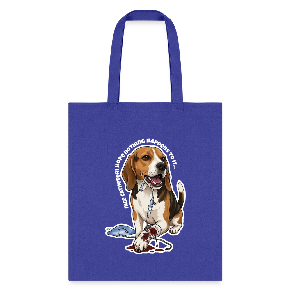 Nice catheter! Cotton Tote Bag-Tote Bag | Q-Tees Q800-I love Veterinary