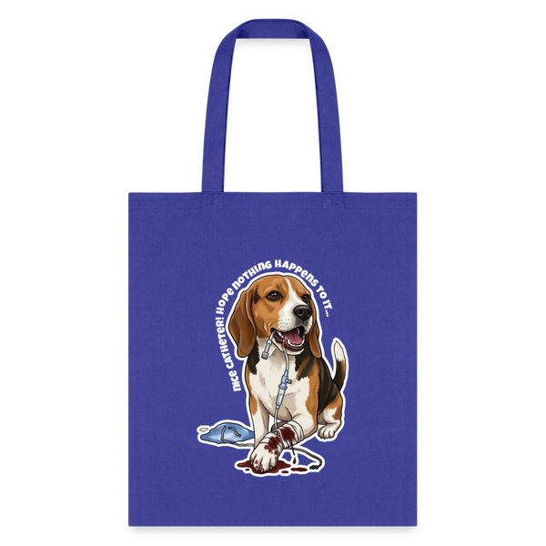 Nice catheter! Cotton Tote Bag-Tote Bag | Q-Tees Q800-I love Veterinary