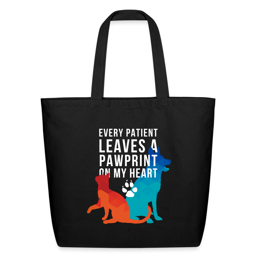 Every patient leaves a pawprint on my heart Eco-Friendly Cotton Tote-Eco-Friendly Cotton Tote-I love Veterinary