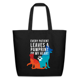 Every patient leaves a pawprint on my heart Eco-Friendly Cotton Tote-Eco-Friendly Cotton Tote-I love Veterinary