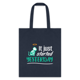 It just started yesterday Tote Bag-Tote Bag | Q-Tees Q800-I love Veterinary