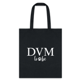 DVM to be Cotton Tote Bag-Tote Bag | Q-Tees Q800-I love Veterinary