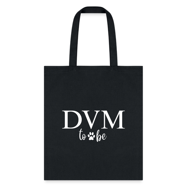 DVM to be Cotton Tote Bag-Tote Bag | Q-Tees Q800-I love Veterinary