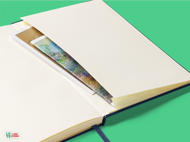 Vet Med Hardcover bound notebook-Hardcover Bound Notebook | JournalBook®-I love Veterinary