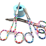 Paw Print Instruments Set of 3 Bandage Scissor, Hemostat, and Suture Scissor-Veterinary Instruments-I love Veterinary