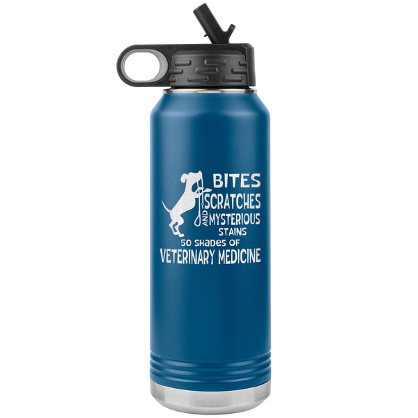 50 Shades of Veterinary Medicine Water Bottle Tumbler 32 oz-Tumblers-I love Veterinary