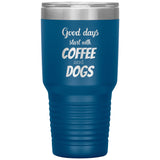 Coffee and dogs Tumbler-Tumblers-I love Veterinary