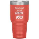 Coffee and dogs Tumbler-Tumblers-I love Veterinary