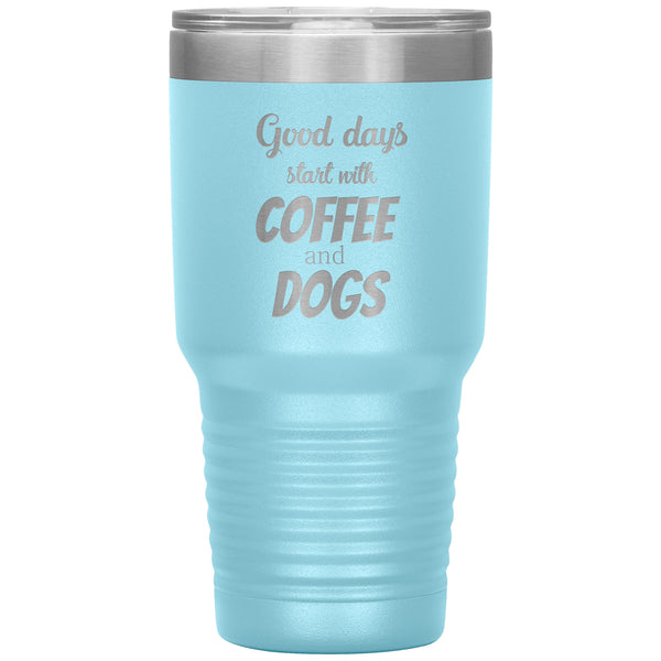 Coffee and dogs Tumbler-Tumblers-I love Veterinary