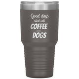 Coffee and dogs Tumbler-Tumblers-I love Veterinary