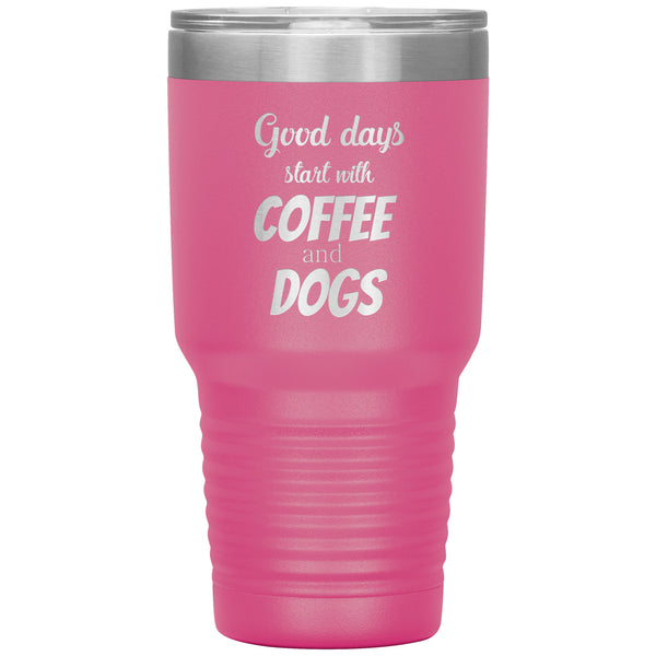 Coffee and dogs Tumbler-Tumblers-I love Veterinary
