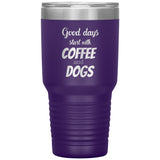Coffee and dogs Tumbler-Tumblers-I love Veterinary