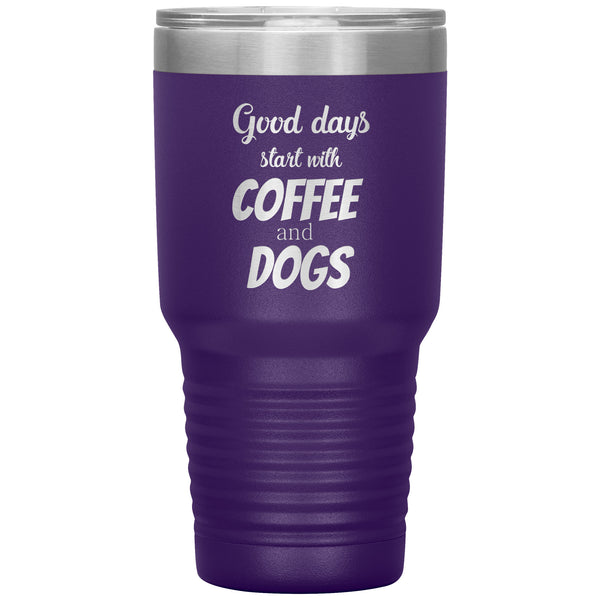 Coffee and dogs Tumbler-Tumblers-I love Veterinary