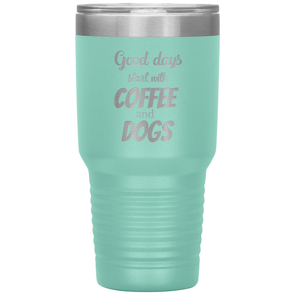 Coffee and dogs Tumbler-Tumblers-I love Veterinary