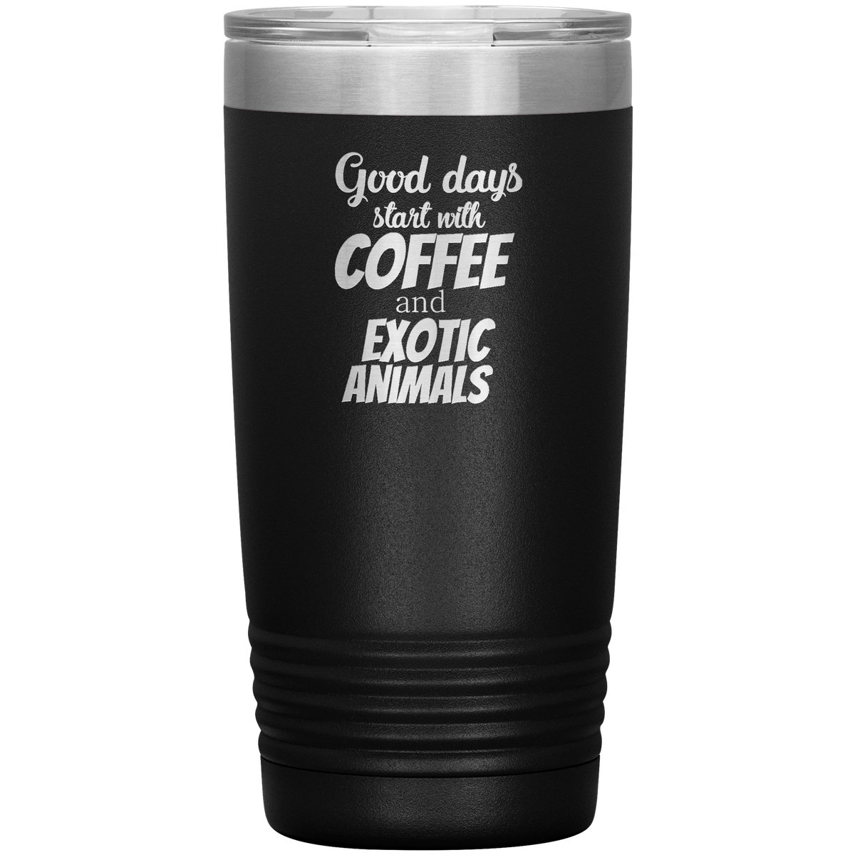 Coffee and exotic animals 20oz Vacuum Tumbler-Tumblers-I love Veterinary