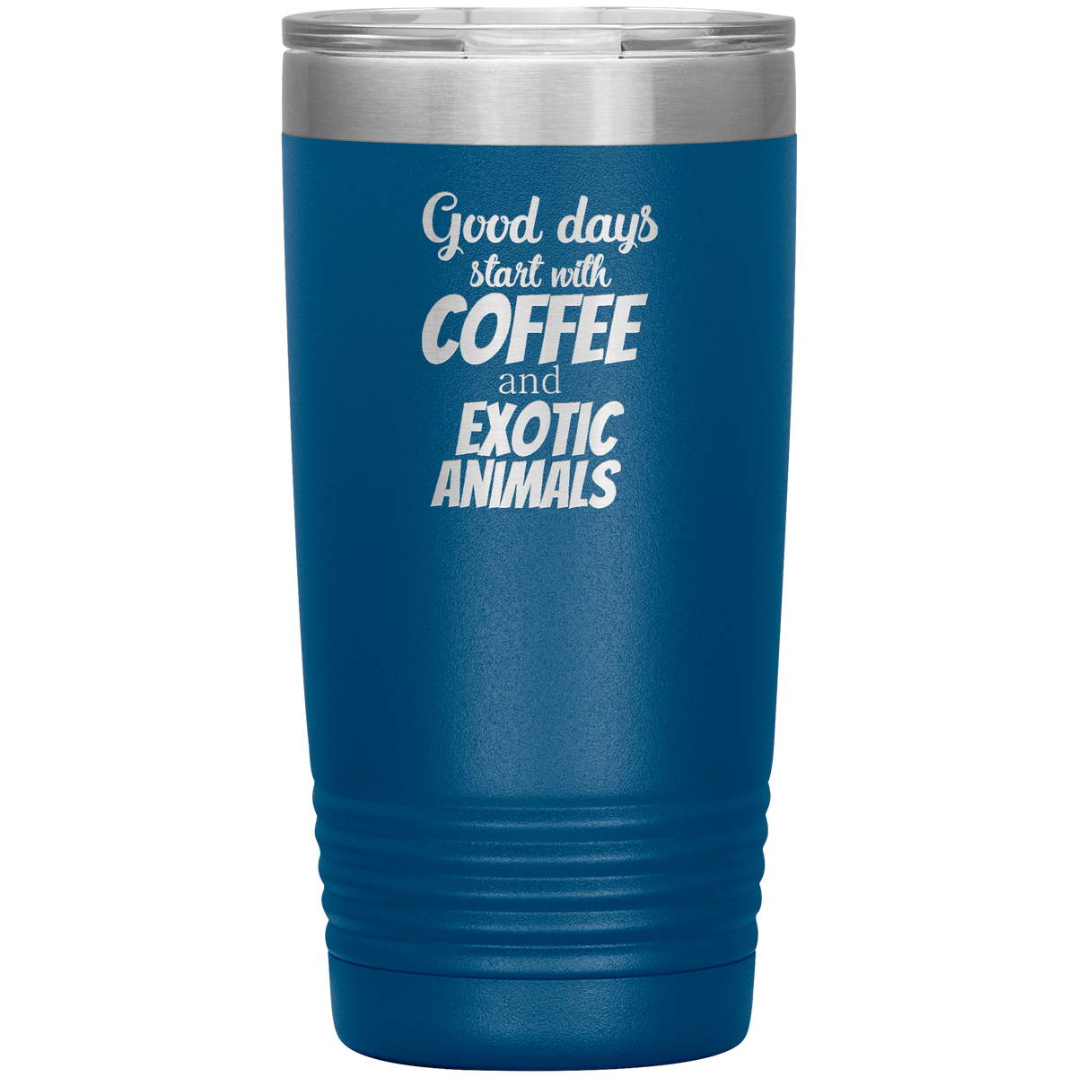 Coffee and exotic animals 20oz Vacuum Tumbler-Tumblers-I love Veterinary