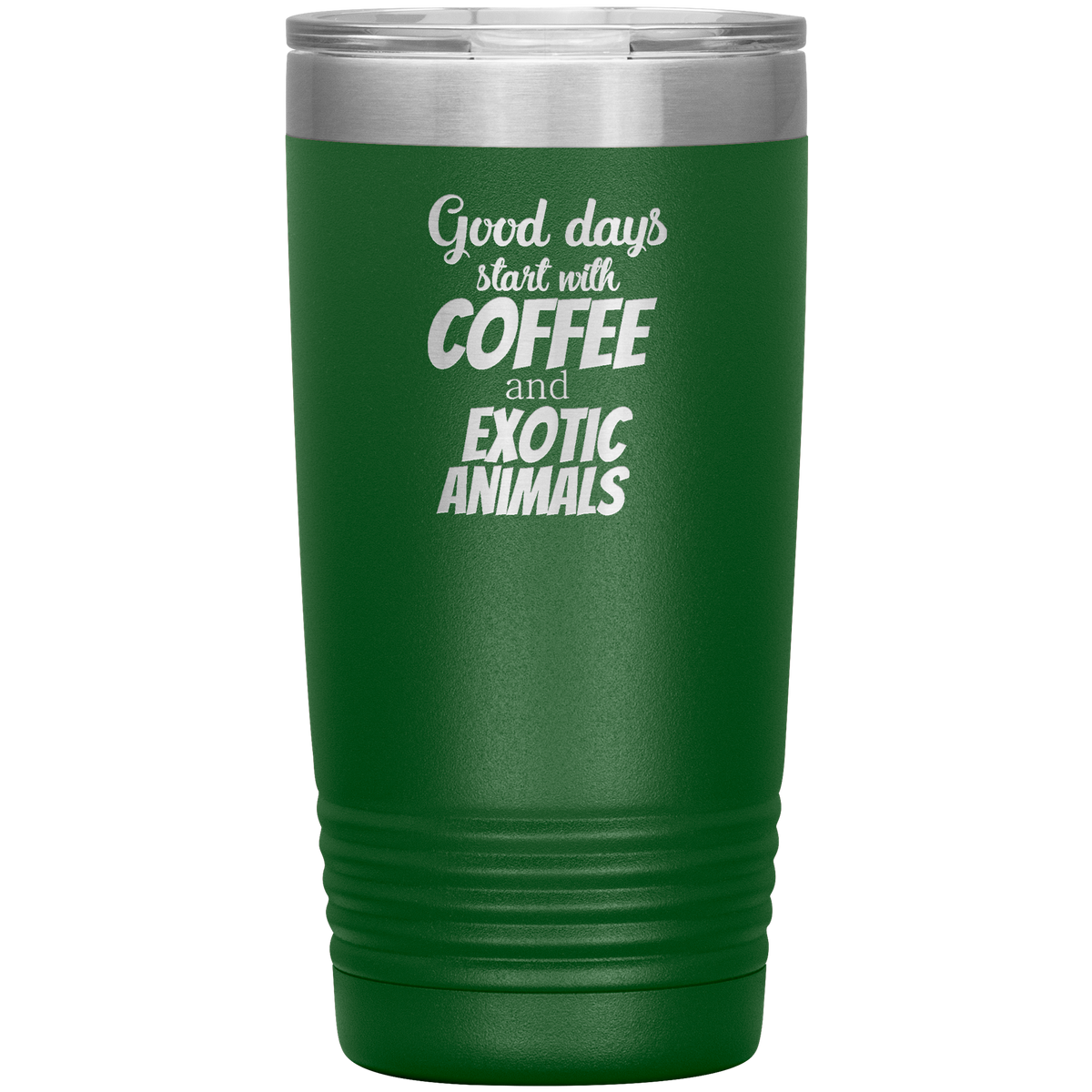 Coffee and exotic animals 20oz Vacuum Tumbler-Tumblers-I love Veterinary