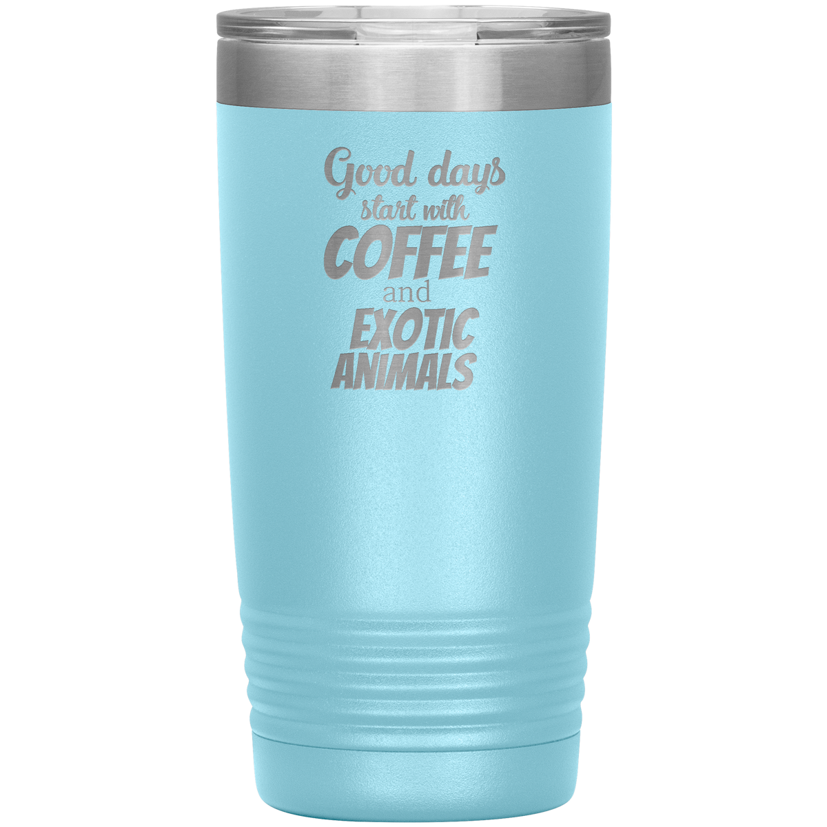 Coffee and exotic animals 20oz Vacuum Tumbler-Tumblers-I love Veterinary