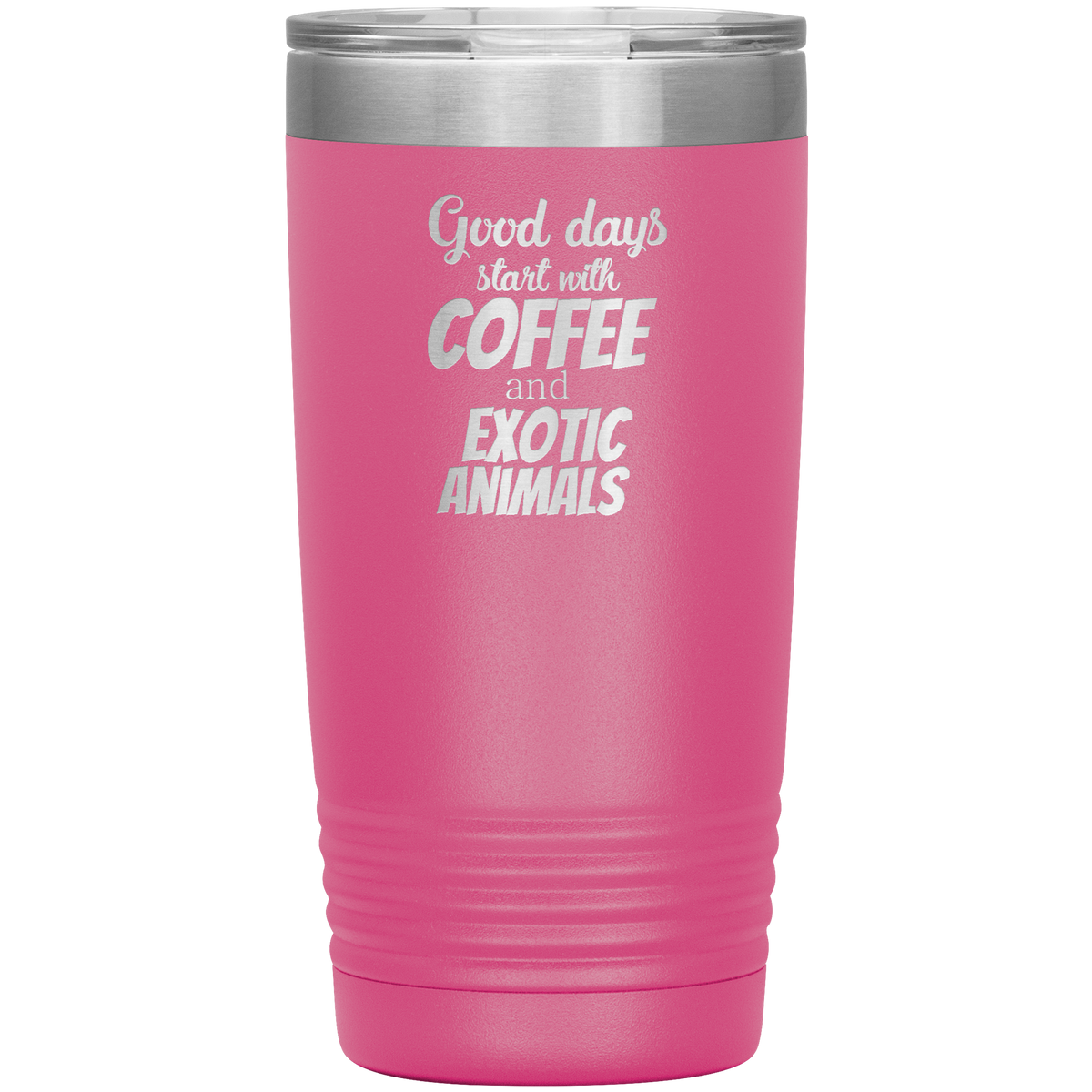 Coffee and exotic animals 20oz Vacuum Tumbler-Tumblers-I love Veterinary