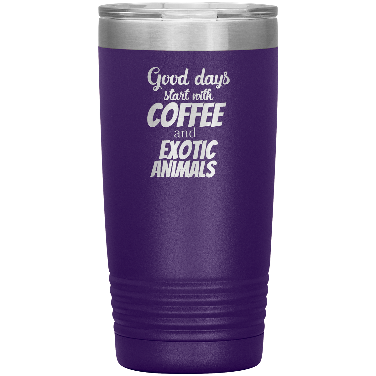 Coffee and exotic animals 20oz Vacuum Tumbler-Tumblers-I love Veterinary