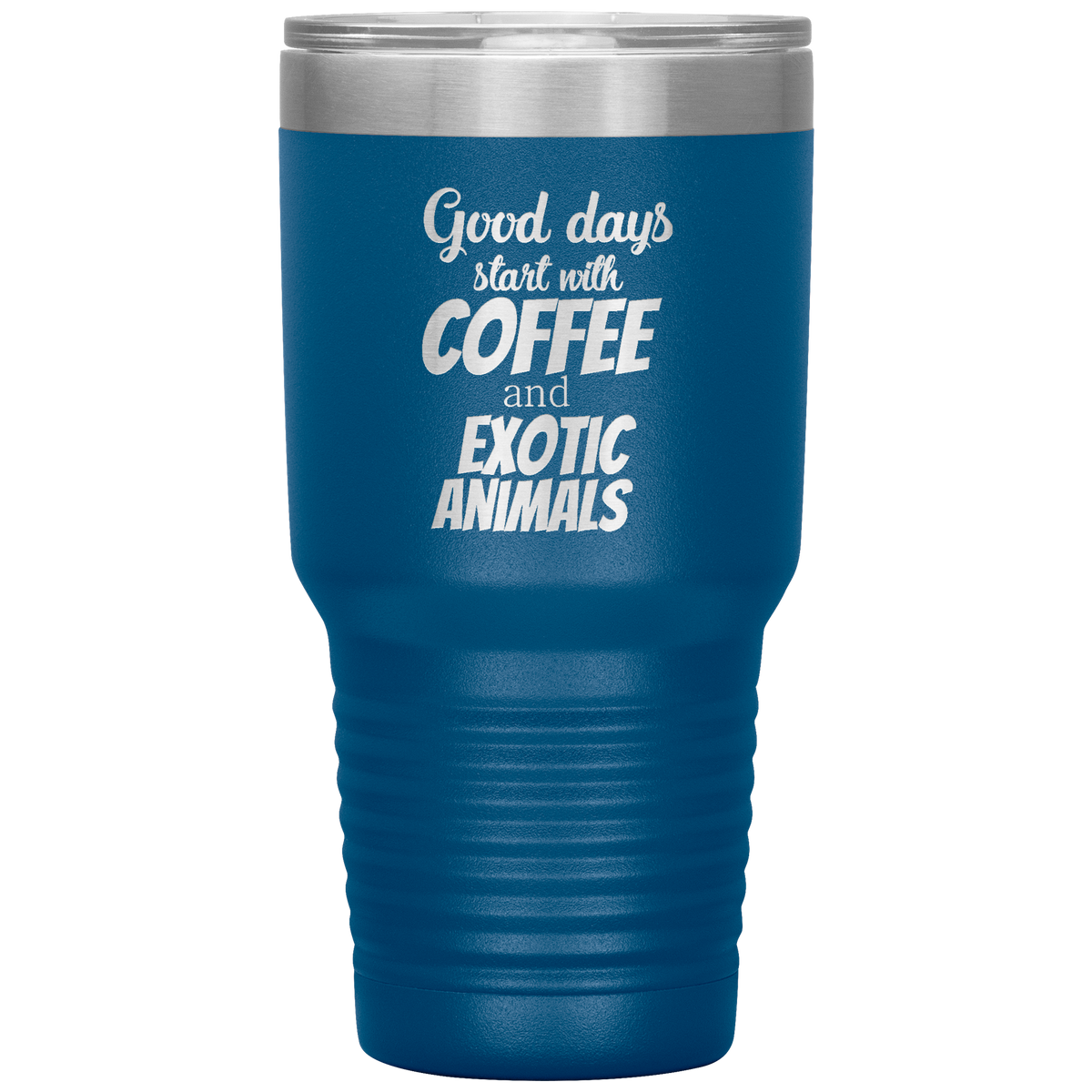 Coffee and exotic animals 30oz Vacuum Tumbler-Tumblers-I love Veterinary