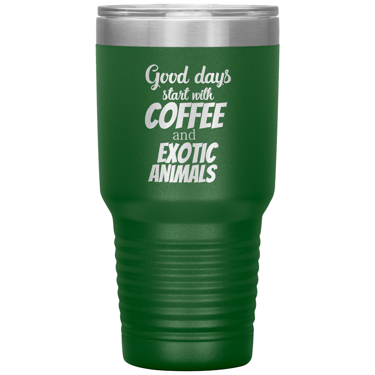 Coffee and exotic animals 30oz Vacuum Tumbler-Tumblers-I love Veterinary